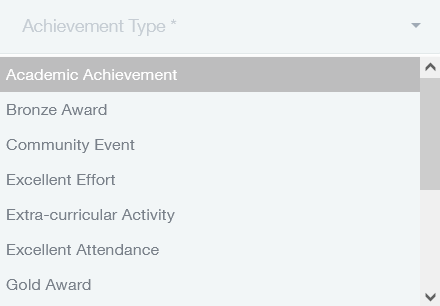Achievement Types