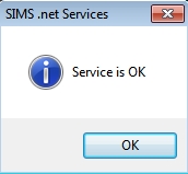 Service is OK message