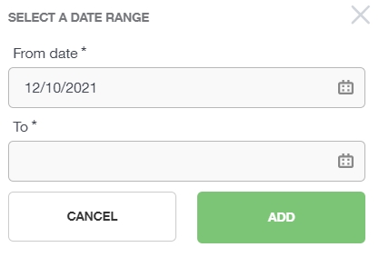 Data Collection Date Range