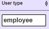 User Type Employee