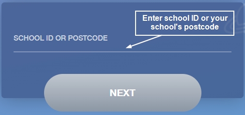 Enter your school Id or postcode