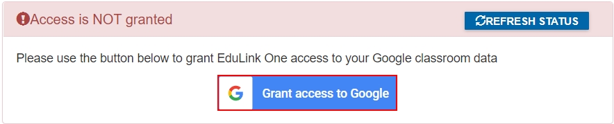 Grant Access to Google