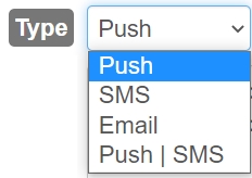 Push Notification Type